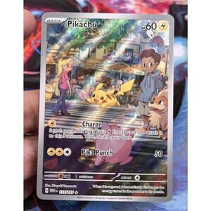 Pokémon Pikachu TCG Full Art Illustration Rare Card 173/165 Scarlet & Violet 151